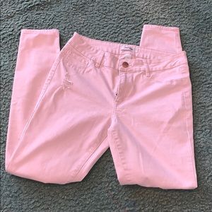 Cute pale blush pink jeans
